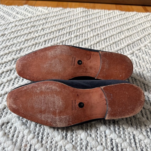 Tricker’s London Black Velvet Slippers Loafers Gold Lion Embroidery UK 8 US 9 - Picture 5 of 6